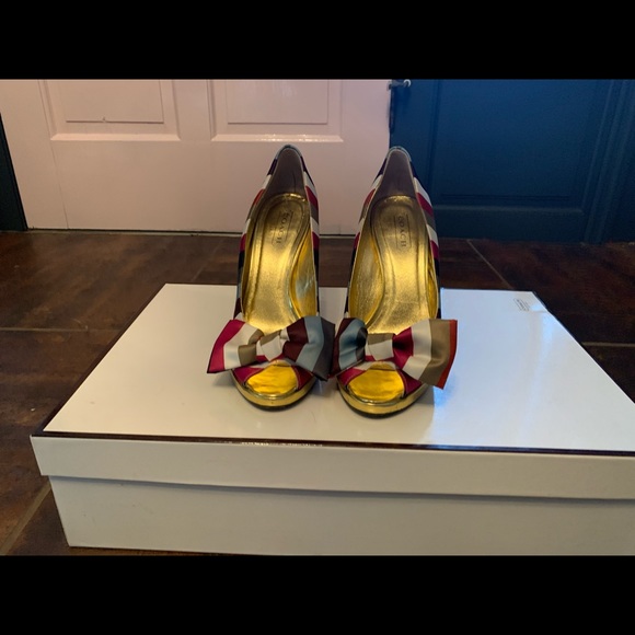 Coach multi stripe heels - Picture 4 of 8